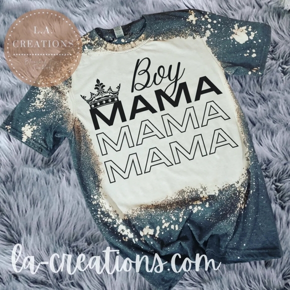 Boy Mama Bleached Tee Small-3x - Picture 1 of 1